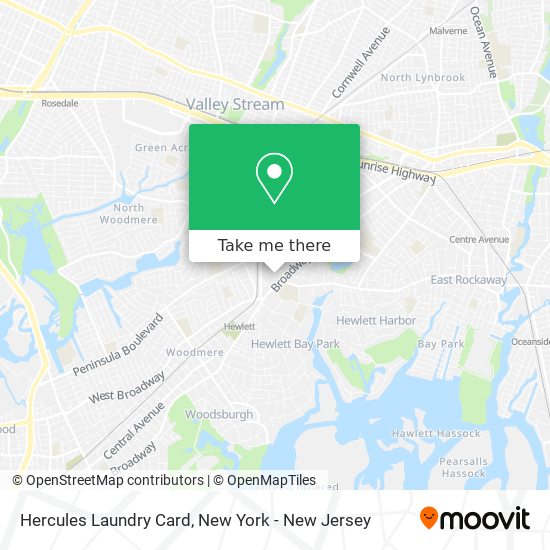 Hercules Laundry Card map