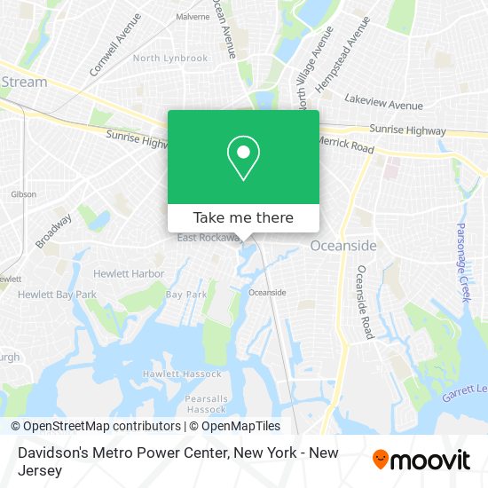 Davidson's Metro Power Center map