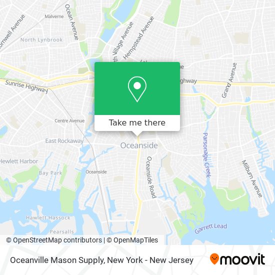 Oceanville Mason Supply map