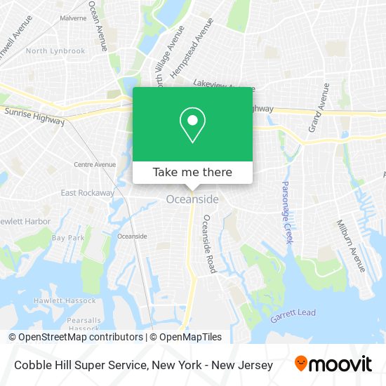 Mapa de Cobble Hill Super Service
