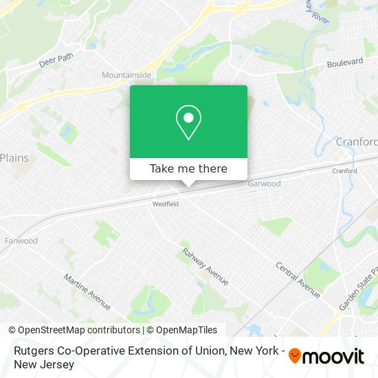 Rutgers Co-Operative Extension of Union map