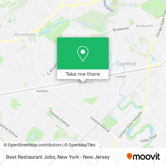 Best Restaurant Jobs map