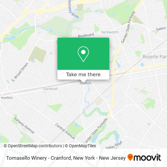 Tomasello Winery - Cranford map