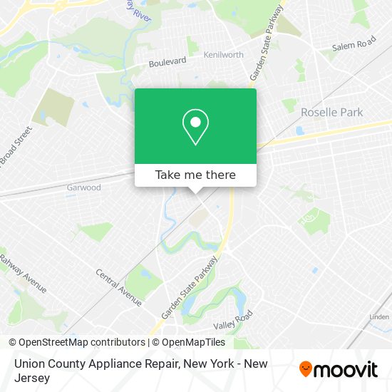 Union County Appliance Repair map