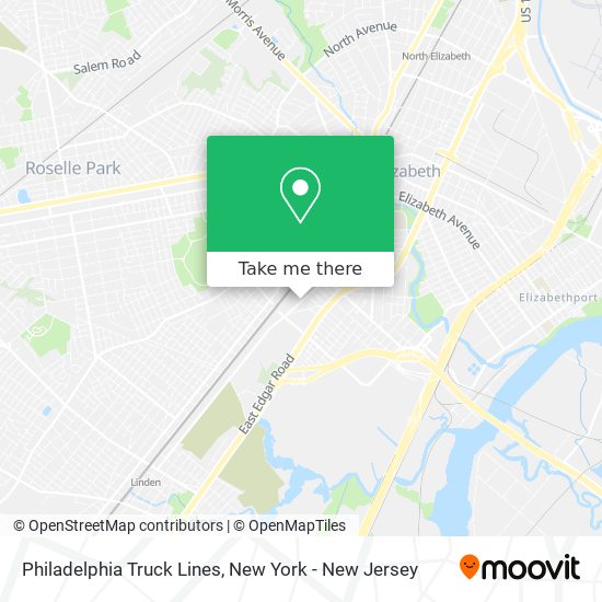 Philadelphia Truck Lines map