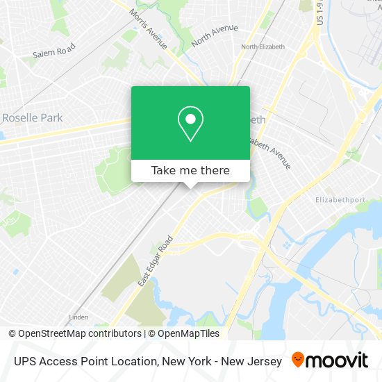 UPS Access Point Location map