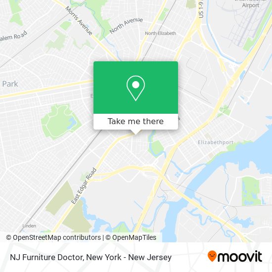 NJ Furniture Doctor map