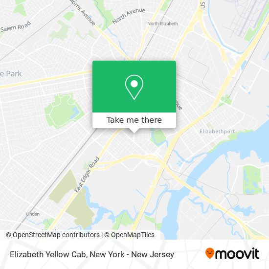 Mapa de Elizabeth Yellow Cab