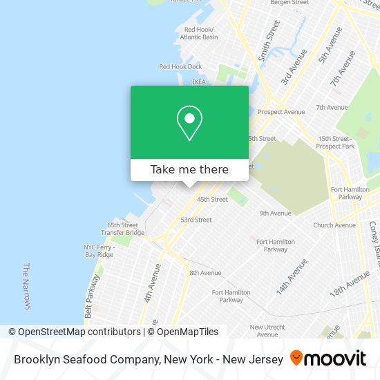 Mapa de Brooklyn Seafood Company