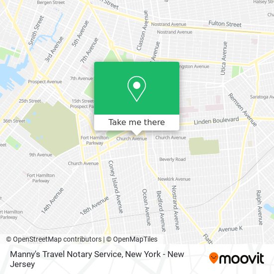 Mapa de Manny's Travel Notary Service