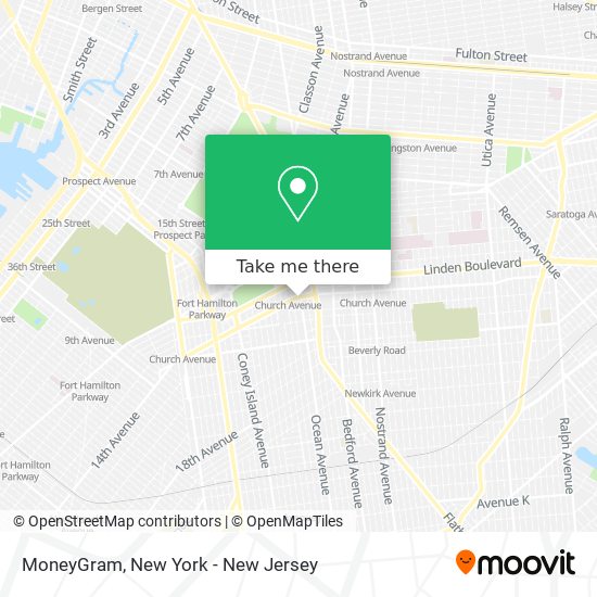 MoneyGram map