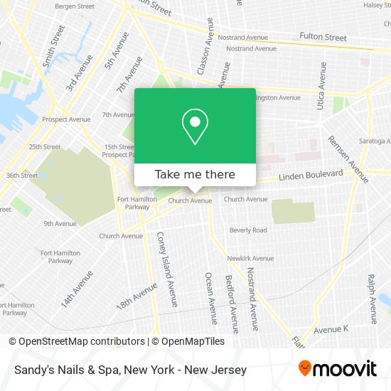 Mapa de Sandy's Nails & Spa