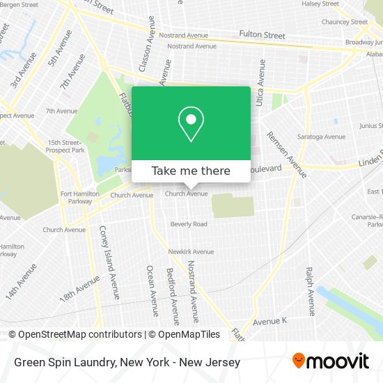 Mapa de Green Spin Laundry