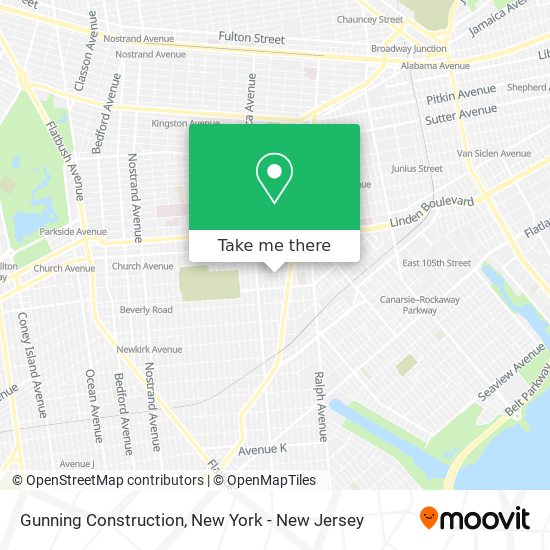 Gunning Construction map