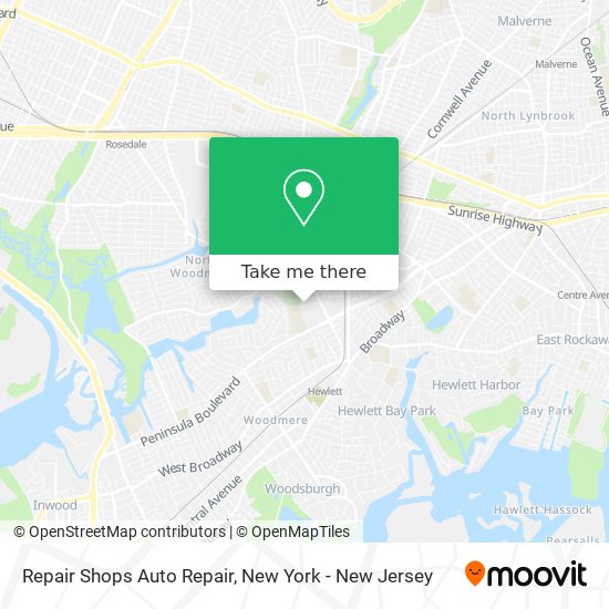 Repair Shops Auto Repair map