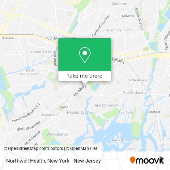 Mapa de Northwell Health