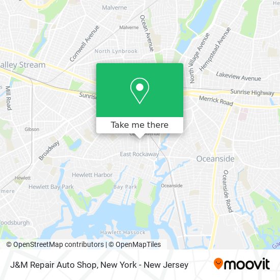 Mapa de J&M Repair Auto Shop