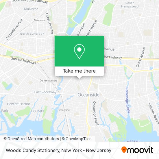 Mapa de Woods Candy Stationery