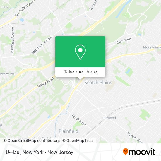 U-Haul map