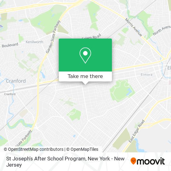 St Joseph's After School Program map