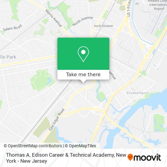 Mapa de Thomas A. Edison Career & Technical Academy