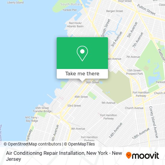 Air Conditioning Repair Installation map