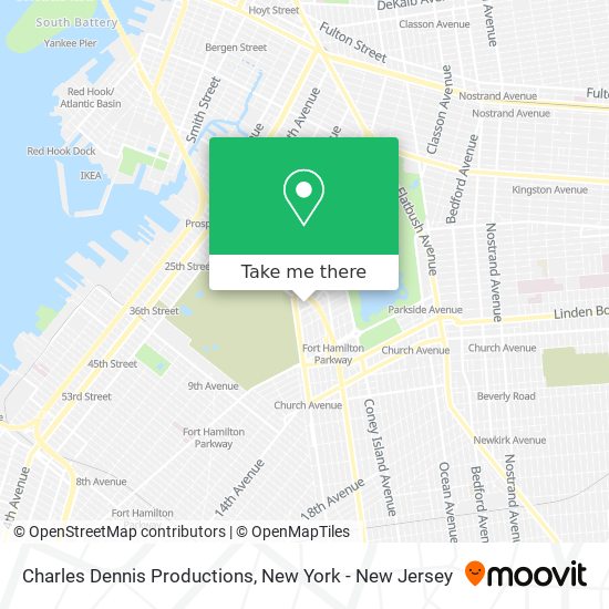 Charles Dennis Productions map