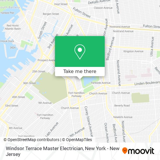 Mapa de Windsor Terrace Master Electrician