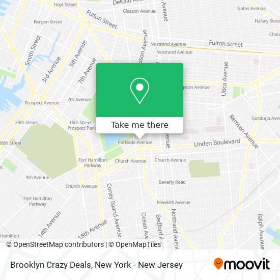 Mapa de Brooklyn Crazy Deals
