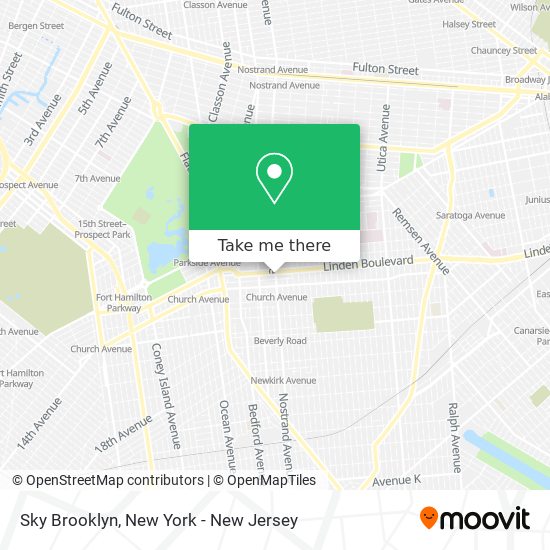 Sky Brooklyn map