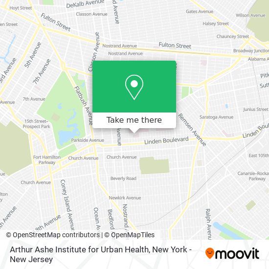 Mapa de Arthur Ashe Institute for Urban Health