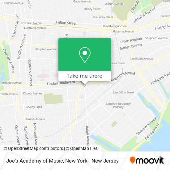 Mapa de Joe's Academy of Music