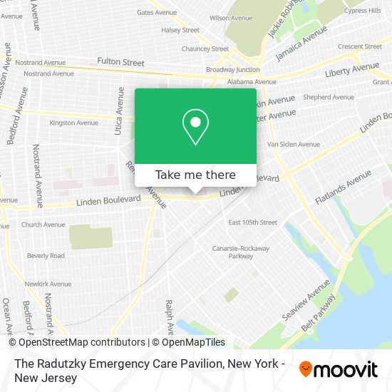 The Radutzky Emergency Care Pavilion map