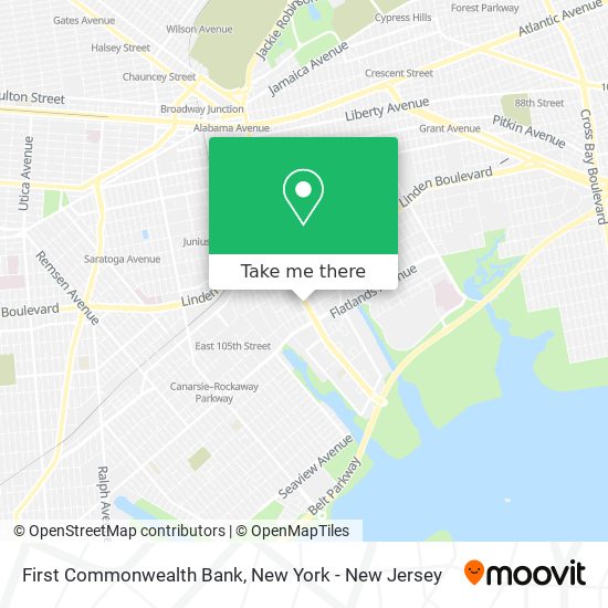 Mapa de First Commonwealth Bank