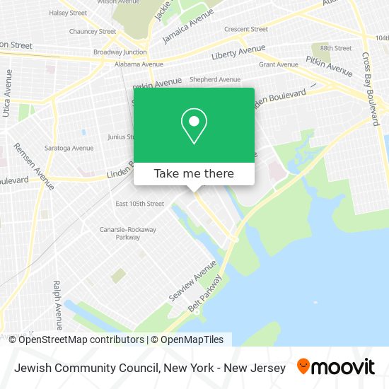 Jewish Community Council map