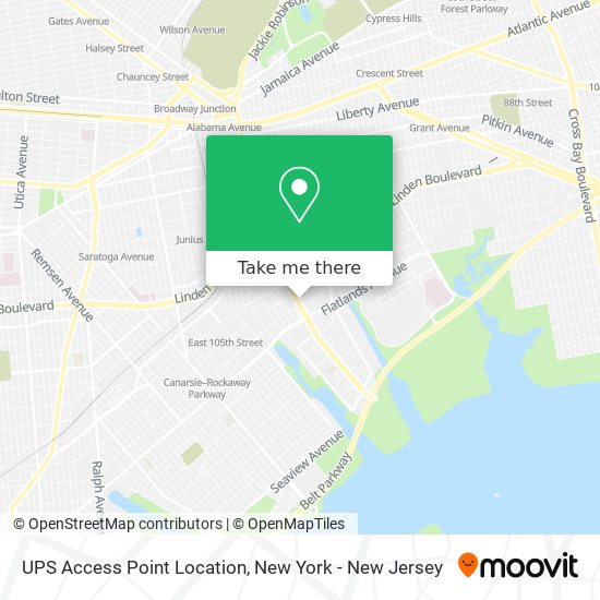 UPS Access Point Location map