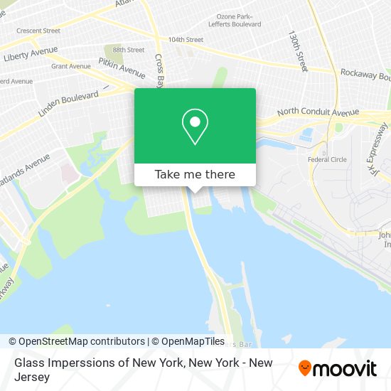 Glass Imperssions of New York map