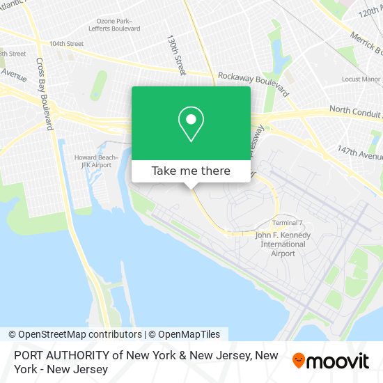 PORT AUTHORITY of New York & New Jersey map