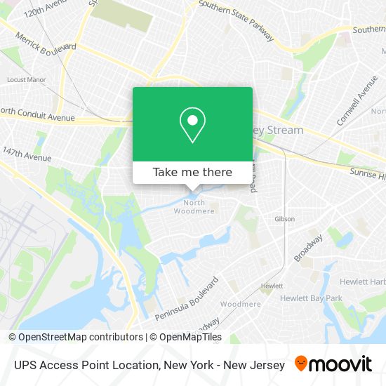 UPS Access Point Location map