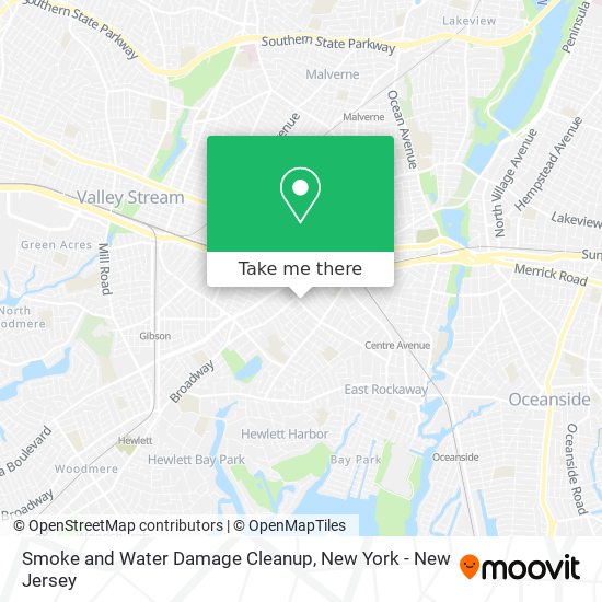 Smoke and Water Damage Cleanup map