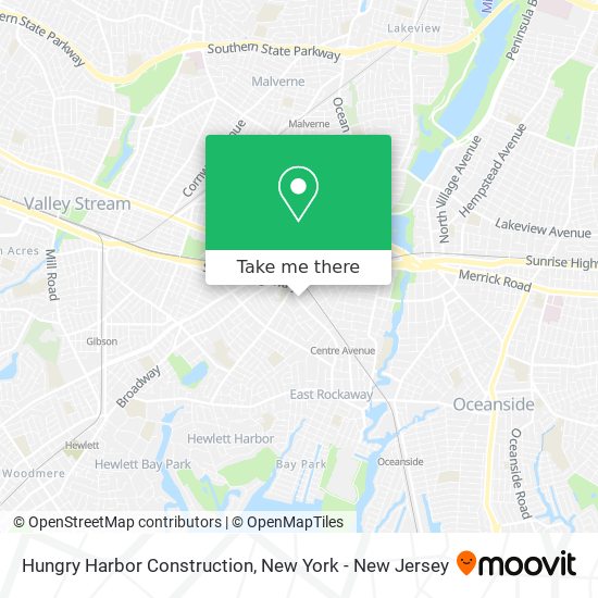 Hungry Harbor Construction map