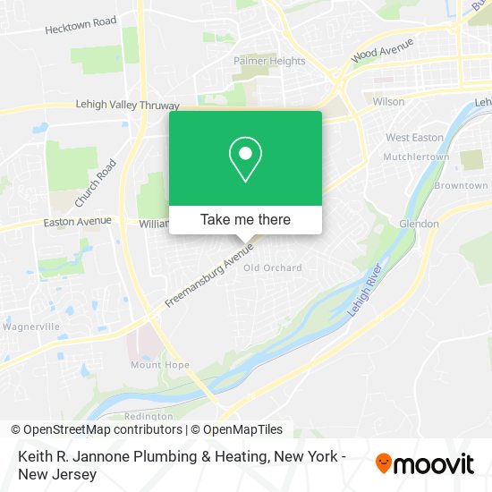 Mapa de Keith R. Jannone Plumbing & Heating