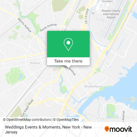 Weddings Events & Moments map