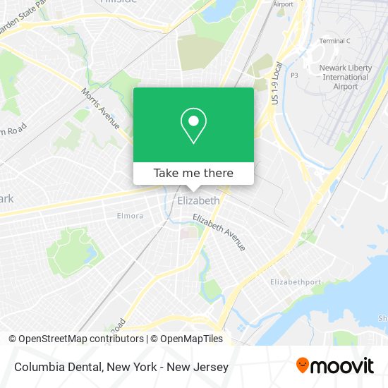 Columbia Dental map