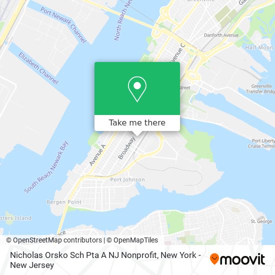 Nicholas Orsko Sch Pta A NJ Nonprofit map