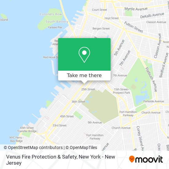 Venus Fire Protection & Safety map