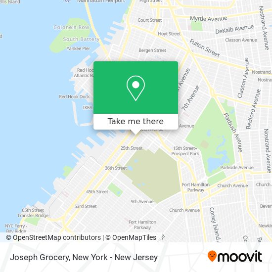 Joseph Grocery map