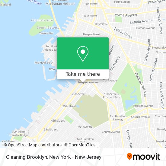 Mapa de Cleaning Brooklyn