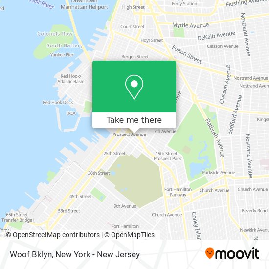 Mapa de Woof Bklyn