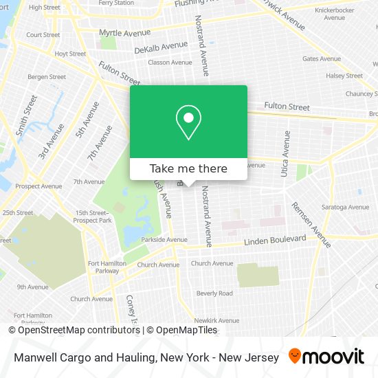 Manwell Cargo and Hauling map